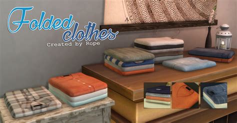 sims 4 folded clothes cc